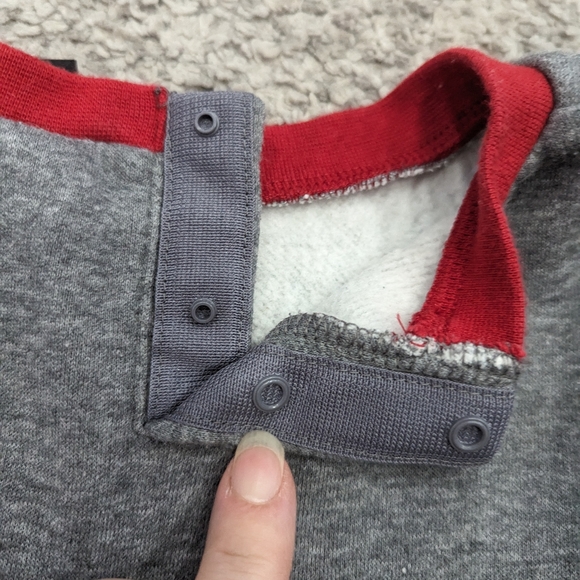 2/30. 🏀 Grey Nike Jordan pull over sweater. EUC. 24 months. - Picture 4 of 4